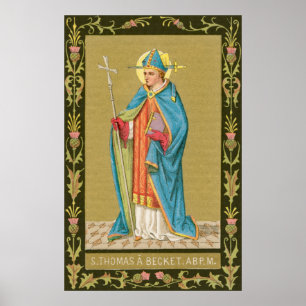 Poster Rua. Thomas Becket com Espada em Miter (P 005)