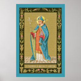 Poster Rua. Thomas Becket com Espada em Miter (P 005)