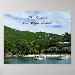 Póster Rua Thomas, Ilhas Virgens dos EUA
