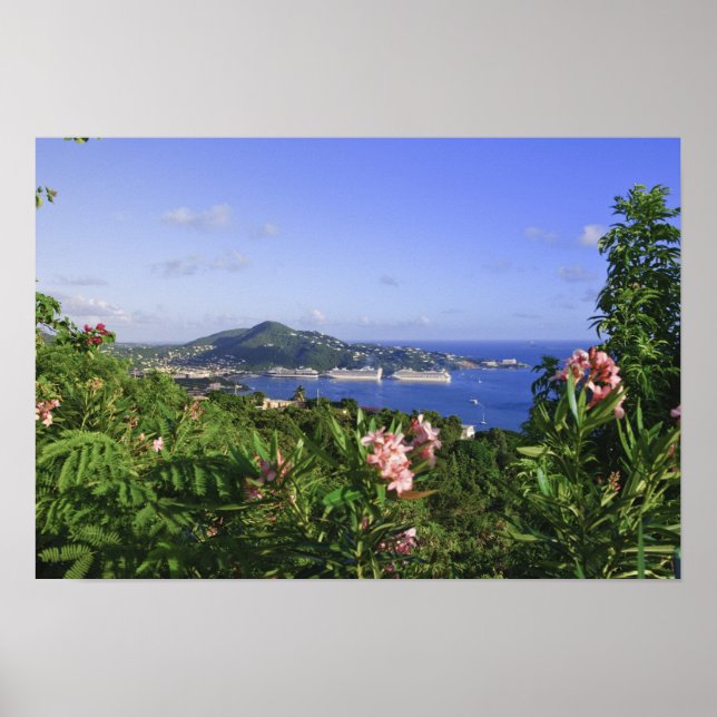 Póster Rua, Thomas, Ilhas Virgens dos EUA. Charlotte (Frente)