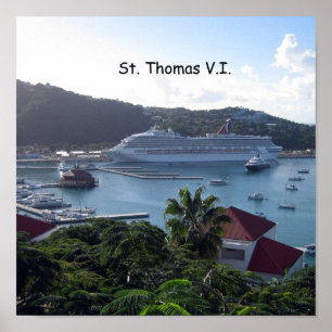 Póster Rua Thomas V.I. Harbor