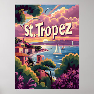 Poster Rua.Tropez Sunset