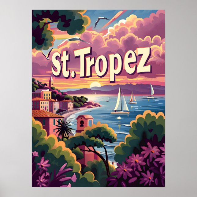 Poster Rua.Tropez Sunset (Frente)