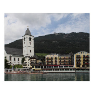 Póster Rua.Wolfgang am Wolfgangsee, Salzburgo Österreich