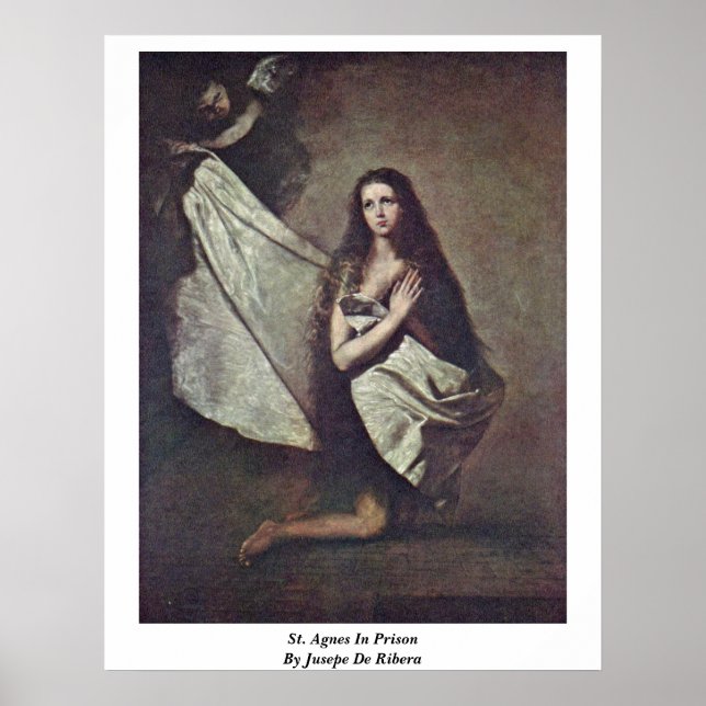 Póster Ruas: Agnes Na Prisão Por Jusepe De Ribera (Frente)