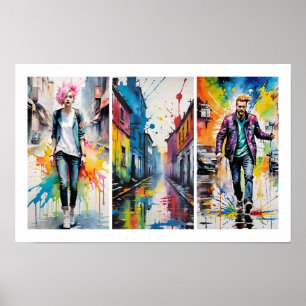 Poster Ruas De Cor