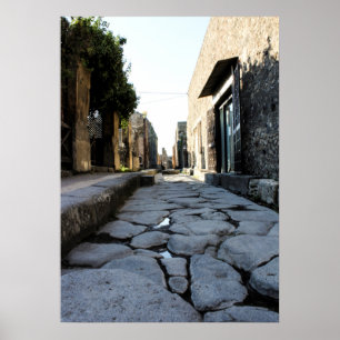 Póster Ruas de Pompeia