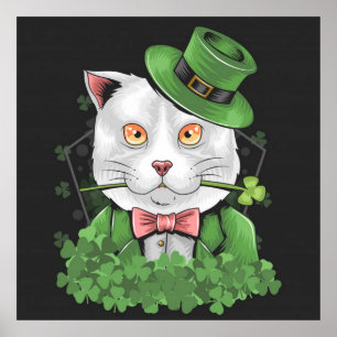 Poster Ruas, Gato do Dia de Patrick Fumando um Pipe