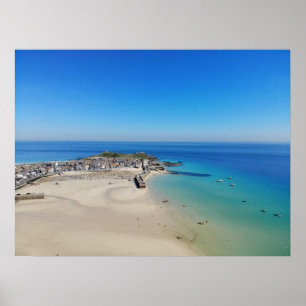 Poster Ruas Ives, Cornwall, Inglaterra