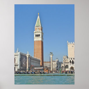 Poster Ruas. Marks Plaza and Tower - Veneza, Itália - Fot