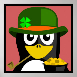 PÓSTER "RUAS. PATRICK'S DAY" PENGUIN