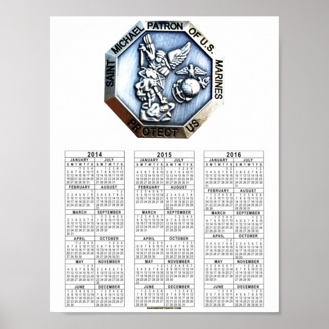 Póster RUAS. Santo MICHAEL PATRON DE MARINHAS (Frente)