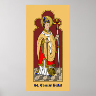 Poster Ruas. Thomas Becket com Espada (M 033; Colorida)