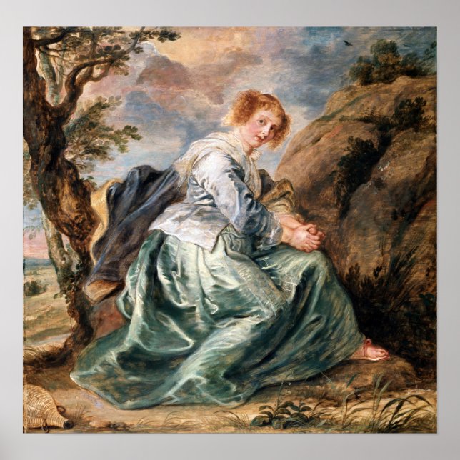 Poster Rubens - Agar no Deserto (Frente)