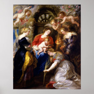 Poster Rubens - Cortejo Da Santo Catherine