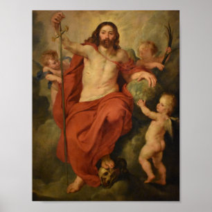 Poster Rubens - Cristo triunfa sobre morte e sin