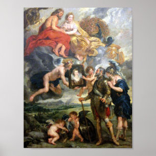 Poster Rubens - Henri IV e Marie de Médicis Portrait