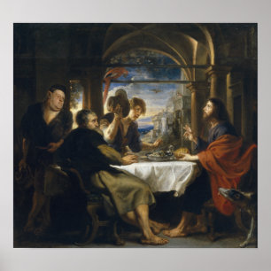 Poster Rubens - Janto Em Emmaus, 1638
