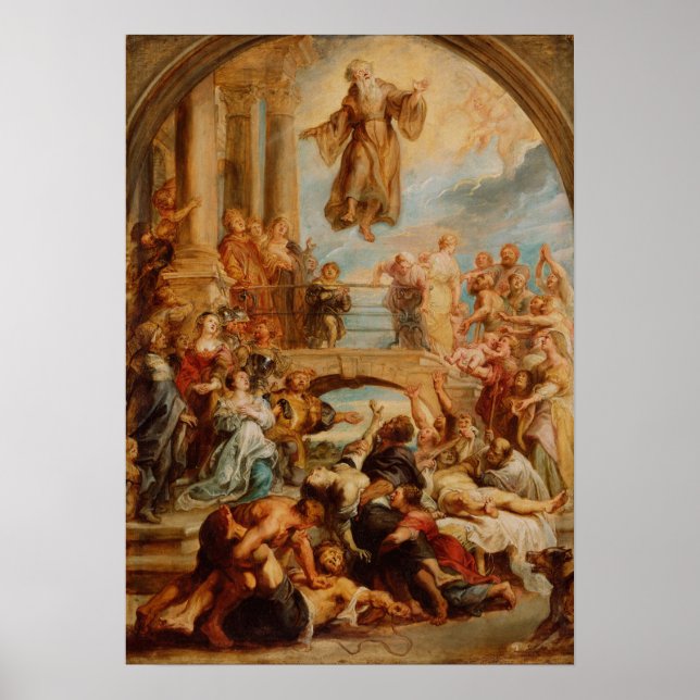 Poster Rubens - Milagres de São Francisco de Paula (Frente)