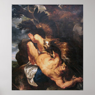 Poster Rubens - Prometheus Bound (Museu Filadélfia)