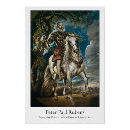 Póster Rubens – Retrato Equestre do Duque de Lerma
