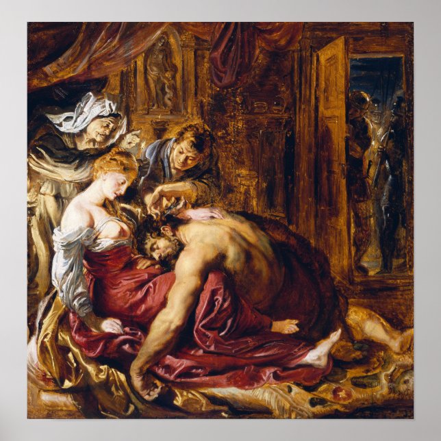 Poster Rubens - Sansão e Dalila (Frente)