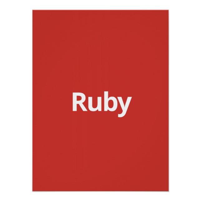 Póster Ruby (Frente)
