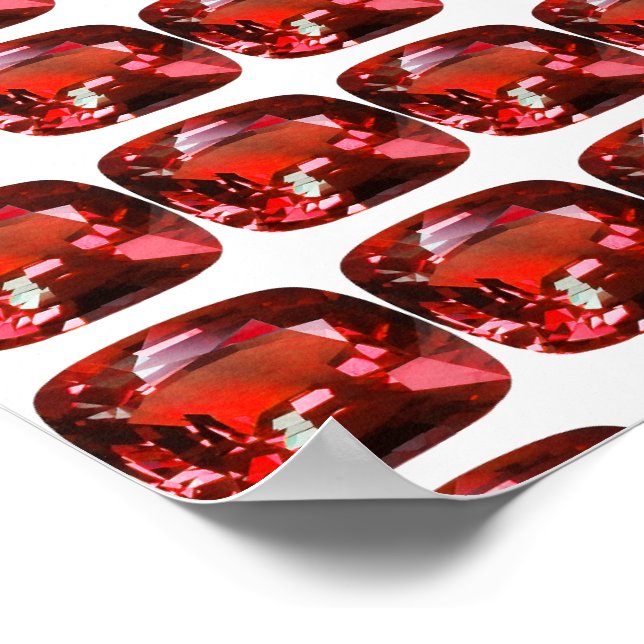 Poster Ruby Gemstone Red (Borda)