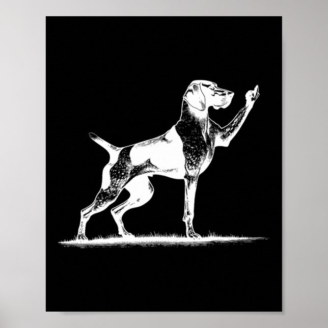 Poster Rude Pointer Dog Hole Pointer D (Frente)