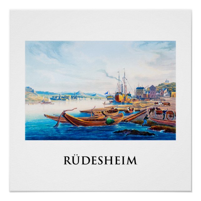 Póster Rüdesheim, Alemanha 01B (Frente)