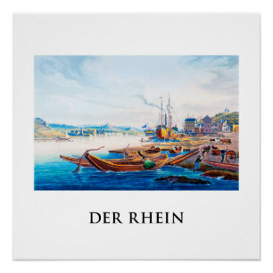Póster Rüdesheim, Alemanha 01C