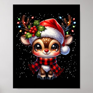 Poster Rudolph O Nariz Vermelho Rena Para Crianças E Nata