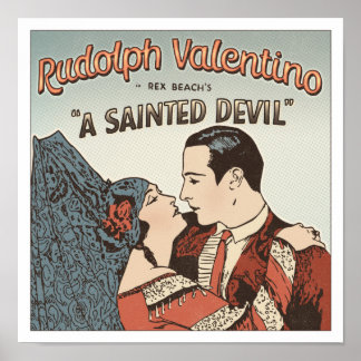 Poster Rudolph Valentino - Um Diabo Sainhado