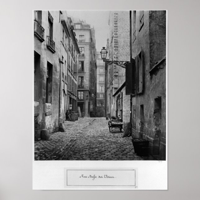 Póster Rue Basse des Ursins, Paris, 1858-78 (Frente)