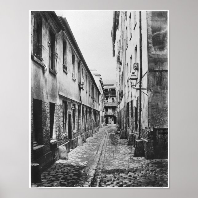 Poster Rue du Fer-a-Moulin, Paris, 1858-78 (Frente)