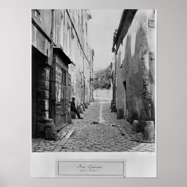 Poster Rue Gracieuse, da rue Daubenton, Paris (Frente)