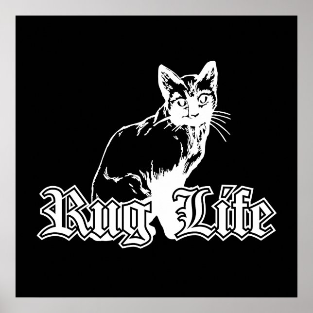 Poster Rug Life - Gangsta Cat (Frente)