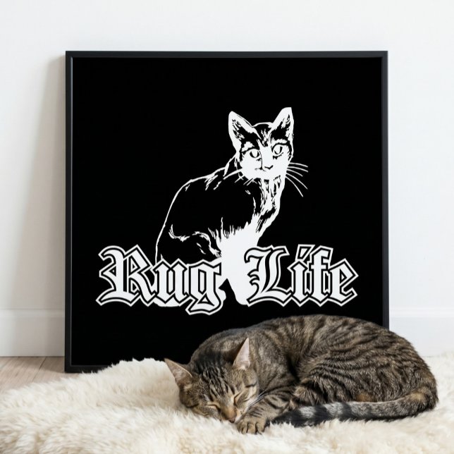 Poster Rug Life - Gato Gangsta (Criador carregado)