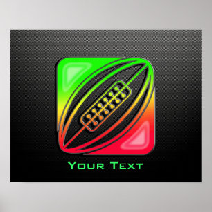 Póster Rugby lustroso