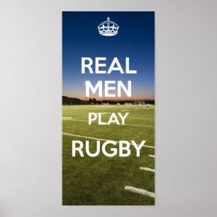 PÓSTER RUGBY REAL DO JOGO DOS HOMENS