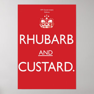 Póster ruibarbo e creme
