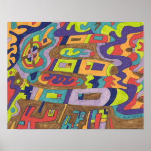 Póster Ruído alegre 14x11