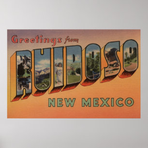 Póster Ruidoso, New mexico - grandes cenas da letra