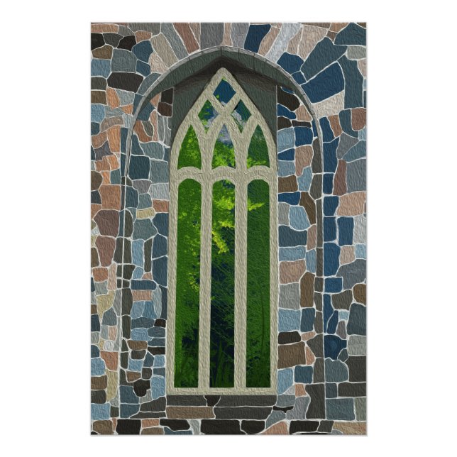 Póster Ruína Antiga Pintada (Frente)