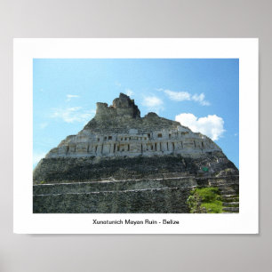Póster Ruína maia Xunatunich