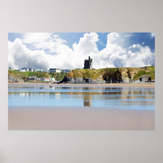 Poster ruínas de ereções de praia (Frente)