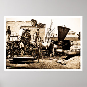 Poster Ruínas de Richmond & de Petersburgo RR, Richmond,