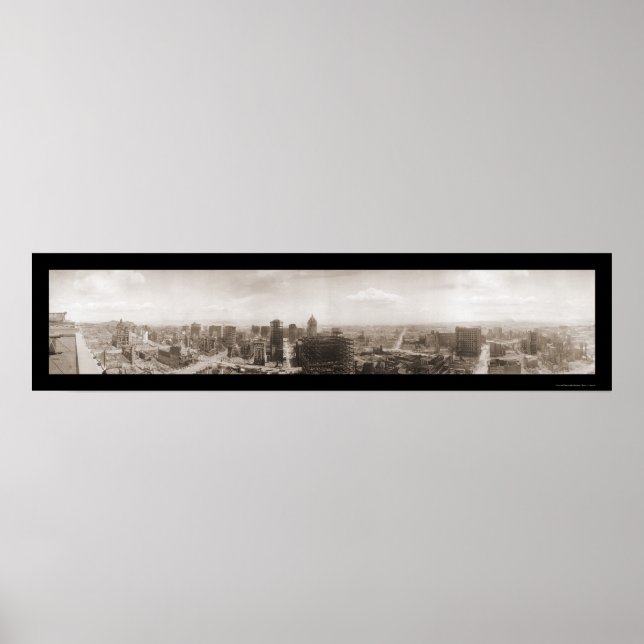 Póster Ruínas de São Francisco Foto 1906b (Frente)