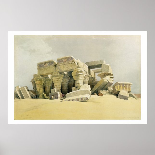 Póster Ruínas do Templo de Kom Ombo, de "Egito e N (Frente)