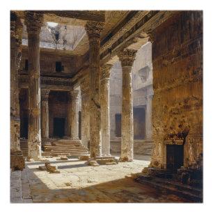 Póster Ruínas do templo grego antigo